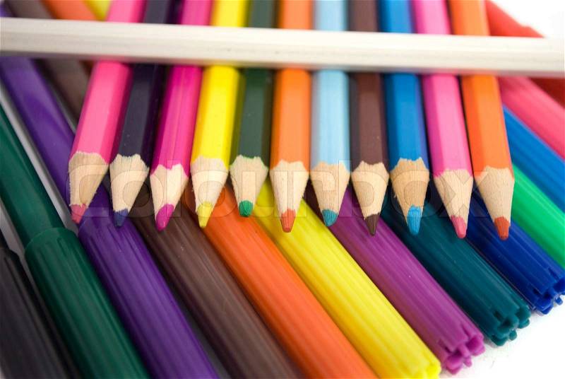 Stock image of \'pencil, descriptive, colorful\'
