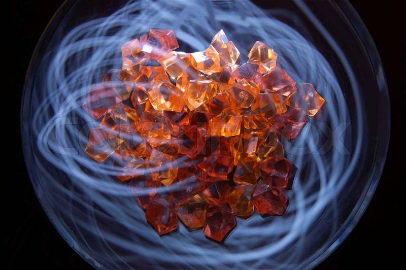 Jewellery energy of gem stone, stock photo