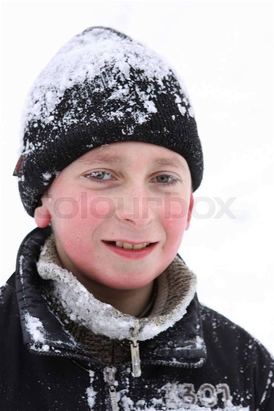 Kids Winter Games, stock photo