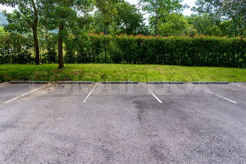 Free outdoor parking lot, stock photo