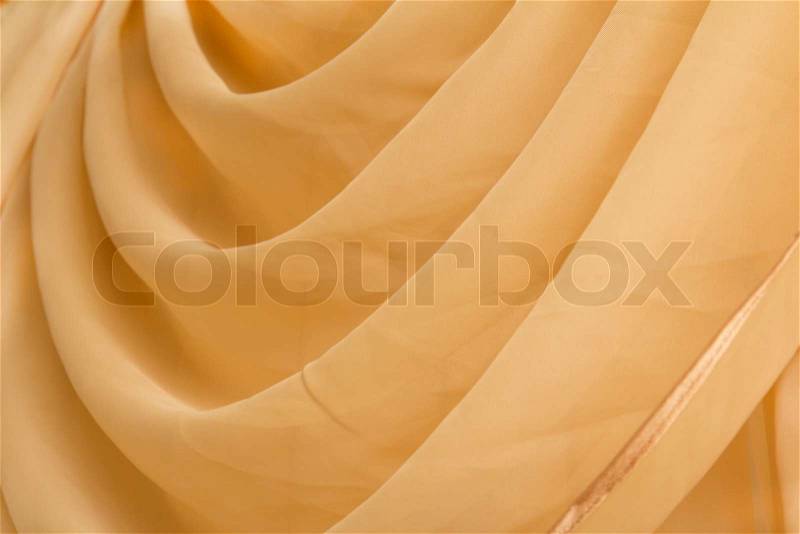 Yellow background curtains, stock photo