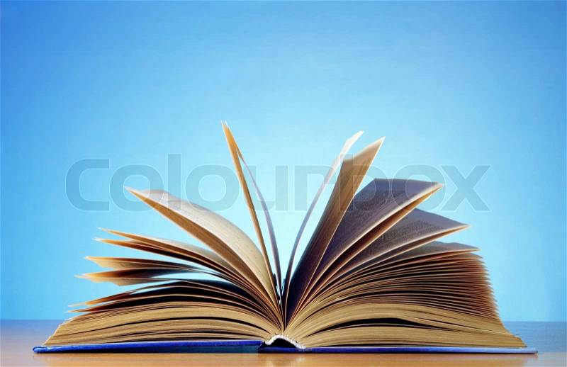 The book on the table, stock photo