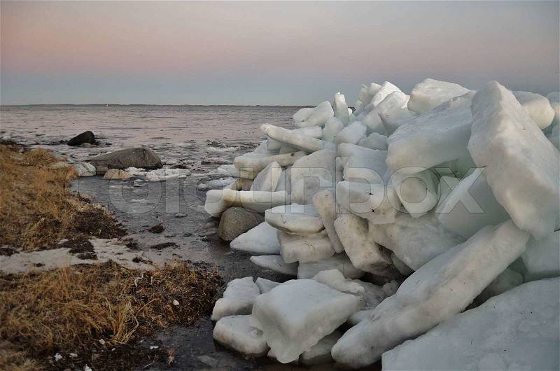 Ice packs , ice breaking, stock photo