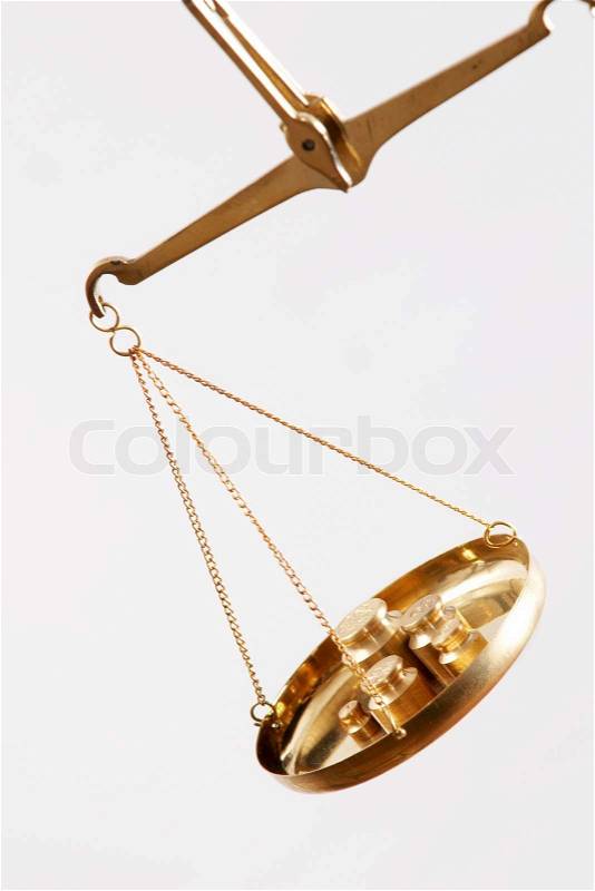 A picture of jewelry scales, stock photo
