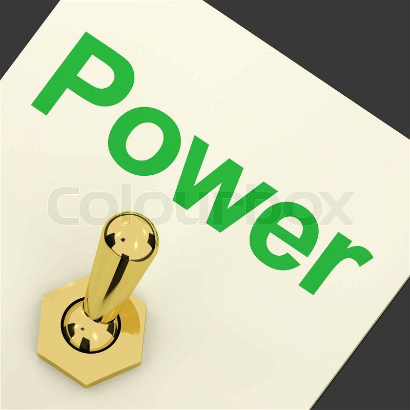 Power Switch As Symbol For Energy And Industry, stock photo