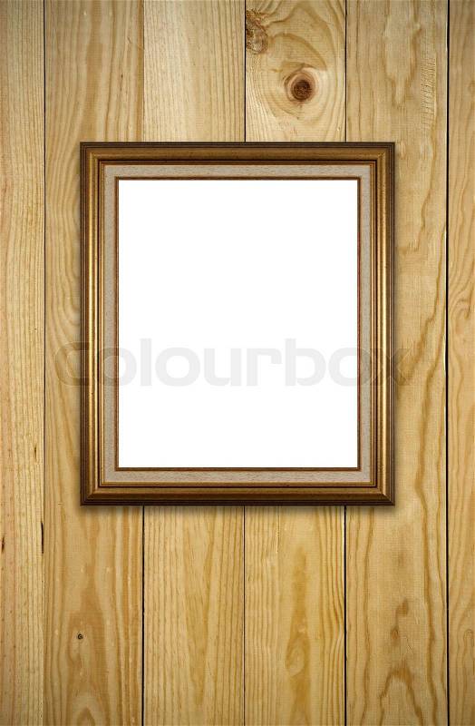 Vintage wooden frame, stock photo