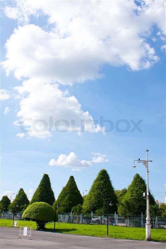 Garden in the sky clear, stock photo