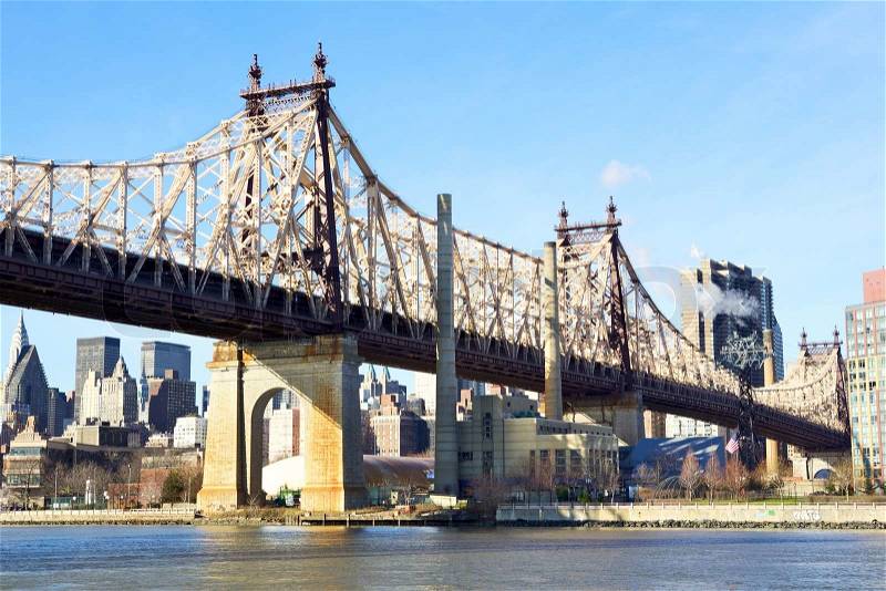 New York City Queensboro Bridge, stock photo