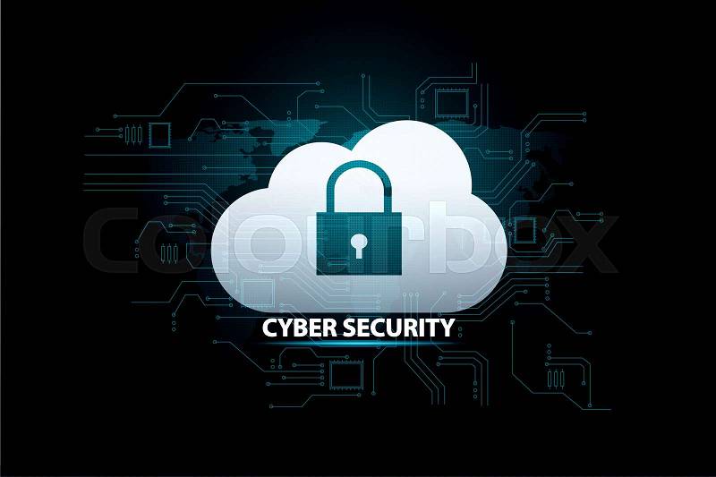 Social security information or network protection. Future cyber technology web services for business and internet project, stock photo