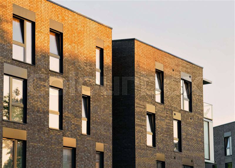 New luxury apartment building architecture concept. , stock photo