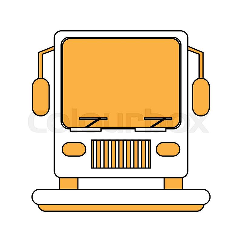 Public transportation bus icon vector illustration graphic design, vector