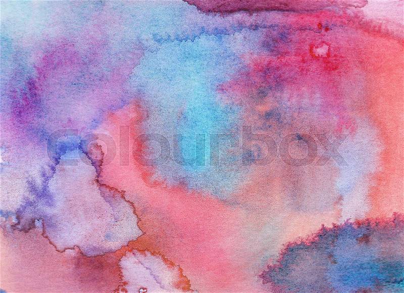 Abstract watercolor background. Hand painted illustration, stock photo