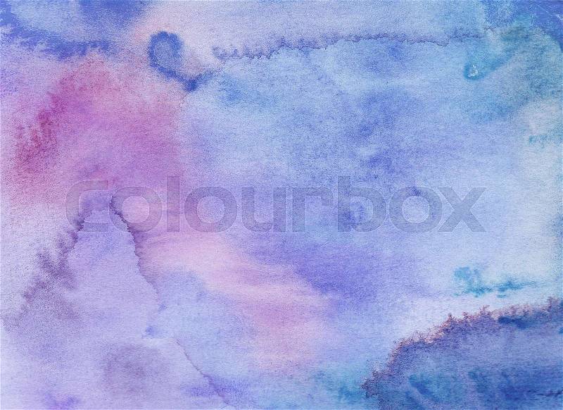 Abstract watercolor background. Hand painted illustration, stock photo