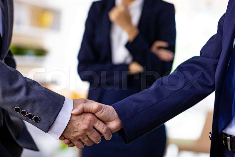 Handshake for Business deal Business Mergers and acquisitions, stock photo