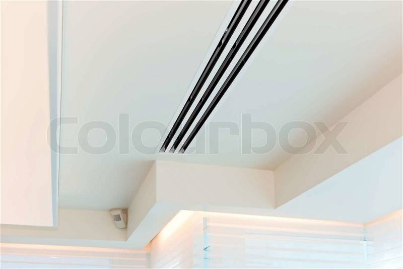 Office plaster ceiling, stock photo