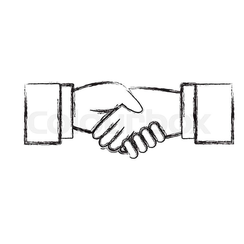Business handshake symbol icon vector illustration graphic design, vector
