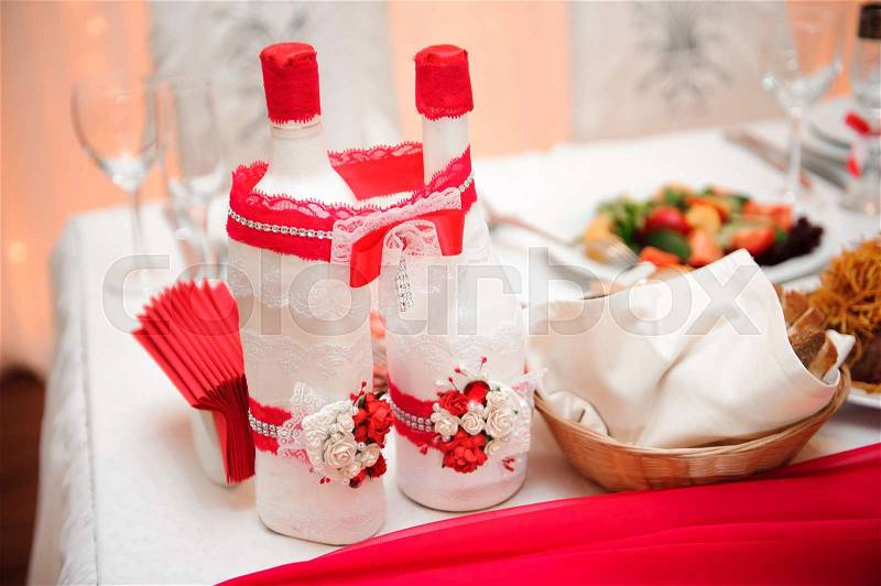 Wedding banquet in a restaurant, party in a restaurant, stock photo
