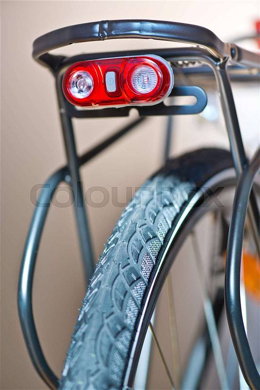 Detail of bicycle. Taken under studio light, stock photo