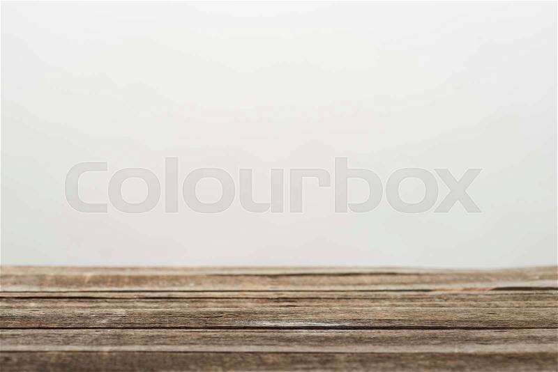 Brown desk surface with wooden texture, stock photo