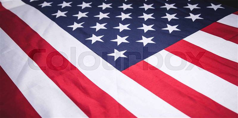 Flag of the United States of America, stock photo