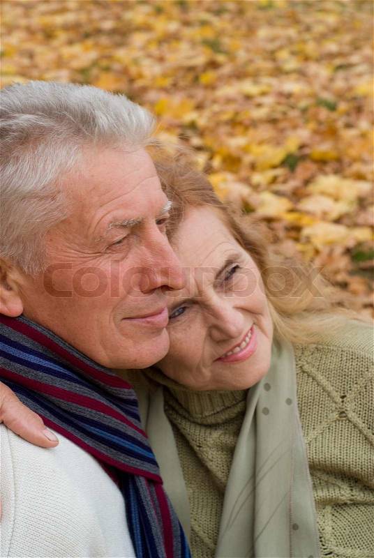 Two aged people, stock photo