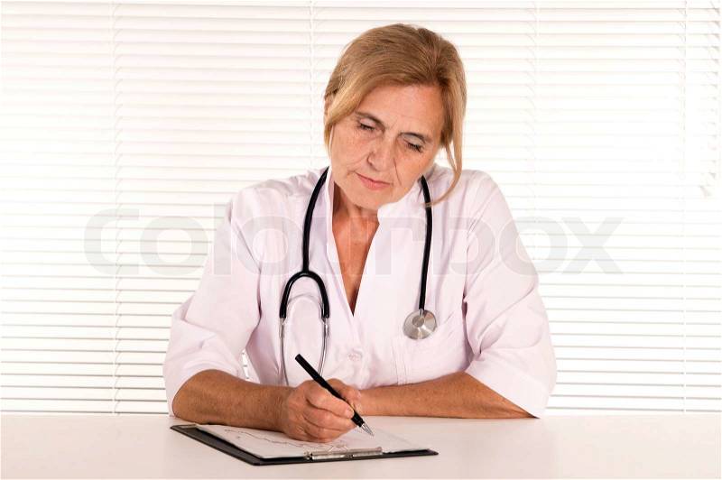 Female doctor portrait, stock photo