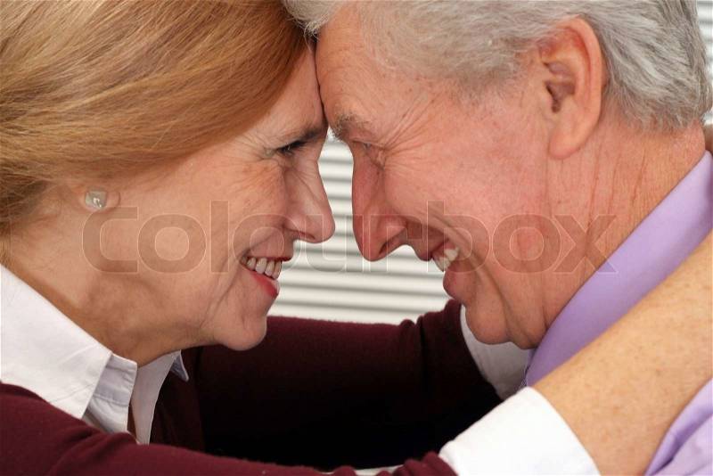 Cute old couple, stock photo