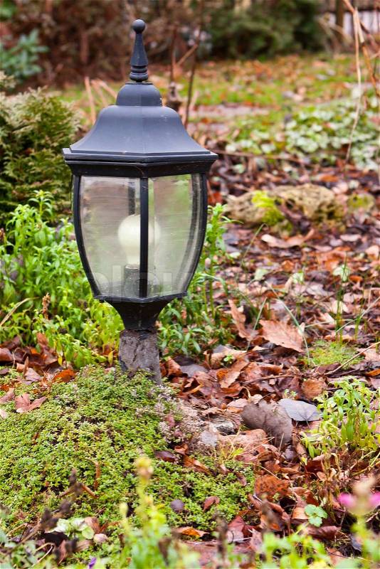 Garden lamp, stock photo