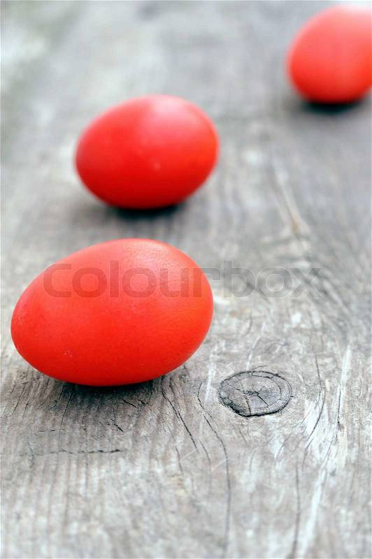 Red eggs, stock photo