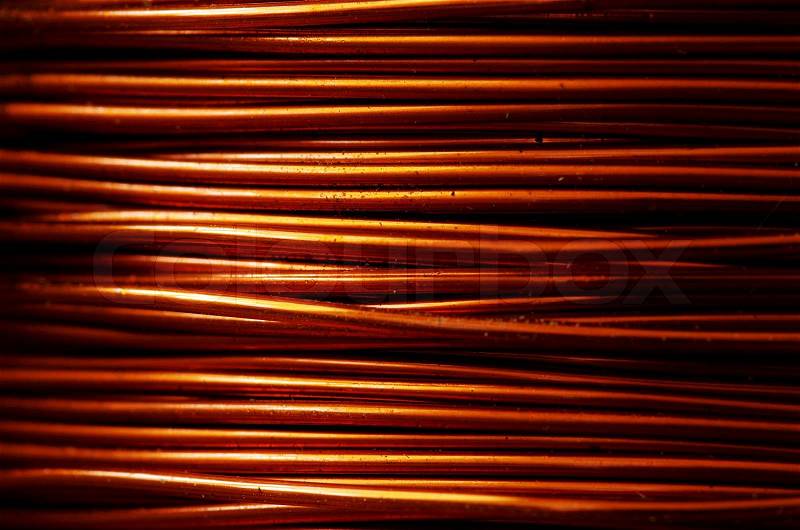 Copper background, stock photo