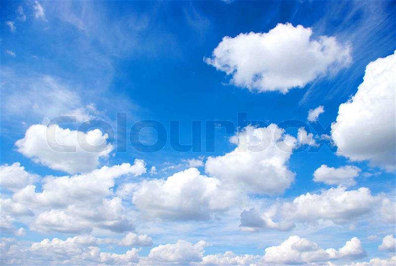 Blue sky, stock photo