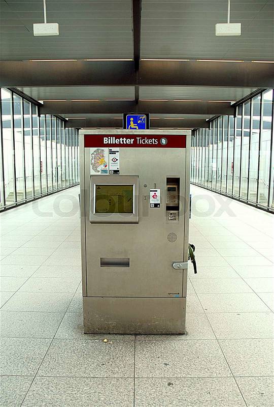 Metro Automated Ticket Machine, stock photo