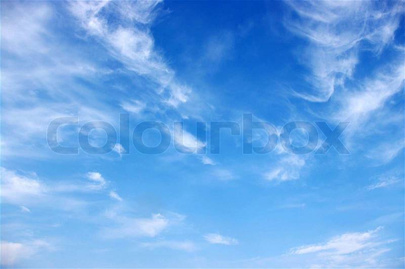 Blue sky background, stock photo