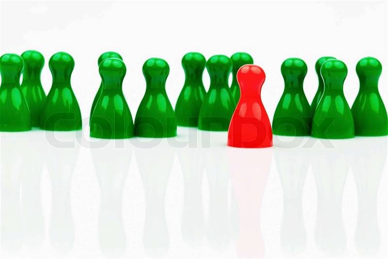 Individuality within the team be different, stock photo
