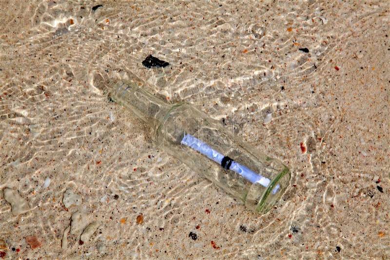 Message in a bottle, stock photo