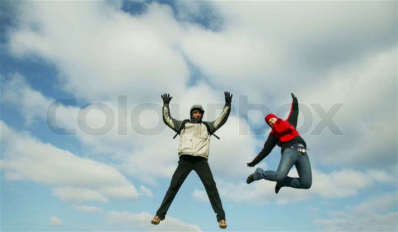 High jump, stock photo