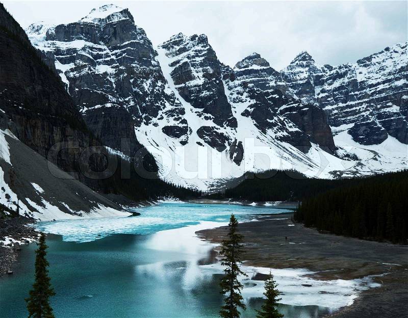 Canadian lake, stock photo