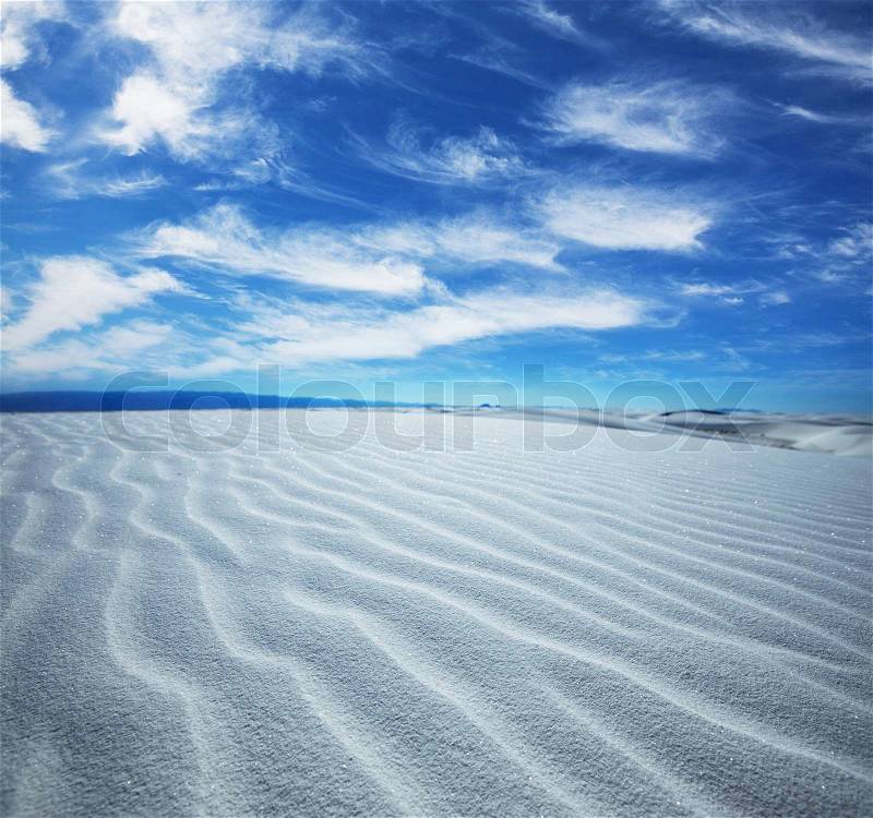 White desert, stock photo