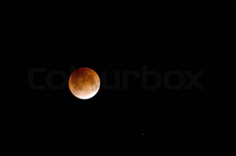 Moon during lunar eclipse, stock photo
