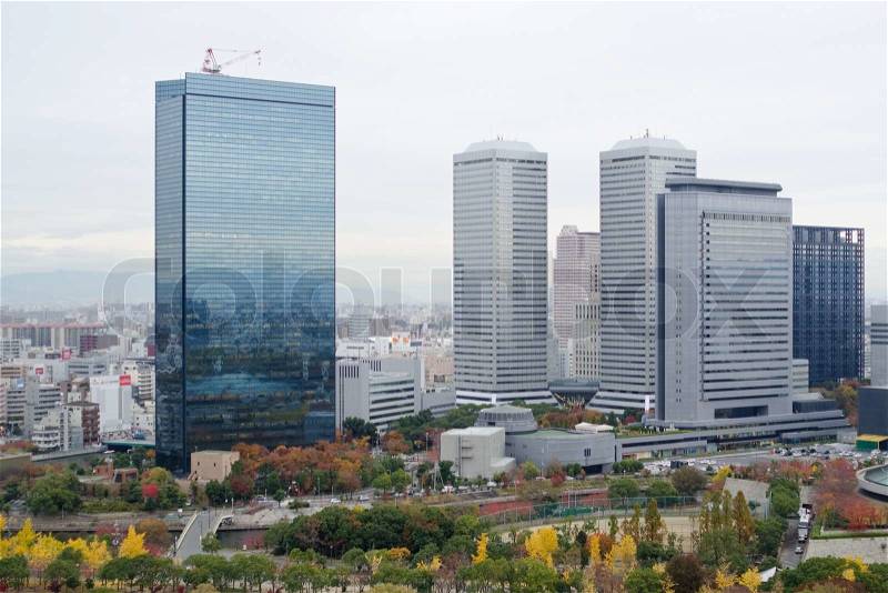 Osaka Business Park, stock photo