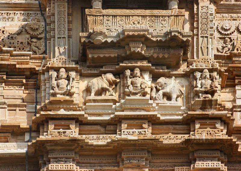 Architectural detail in India, stock photo