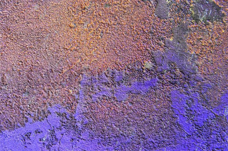 Grain textured lavender colored wall, stock photo
