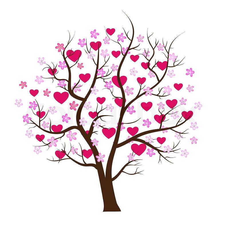 clipart tree with hearts - photo #40