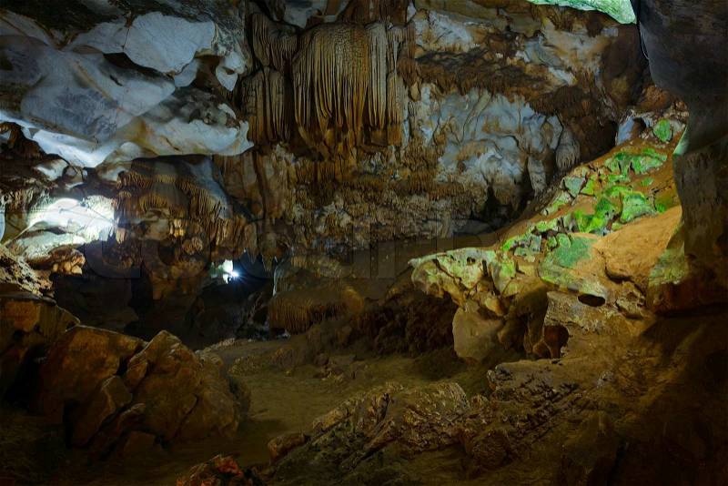 Underground caves, stock photo