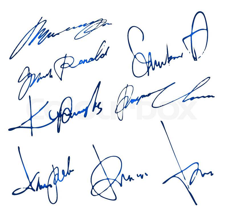 Image result for How to sign a personal signature