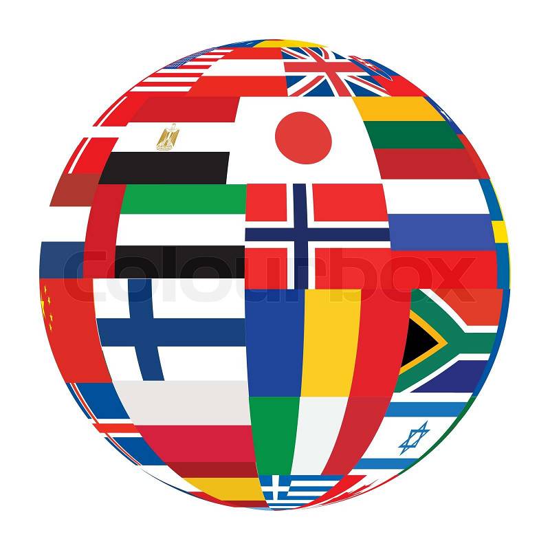 free clipart globe flags - photo #46