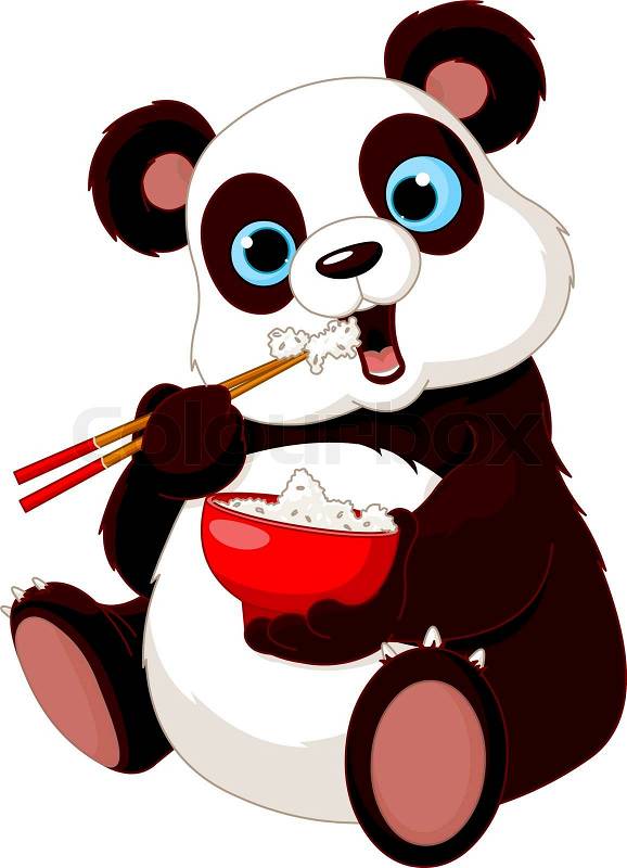 clipart panda food - photo #4