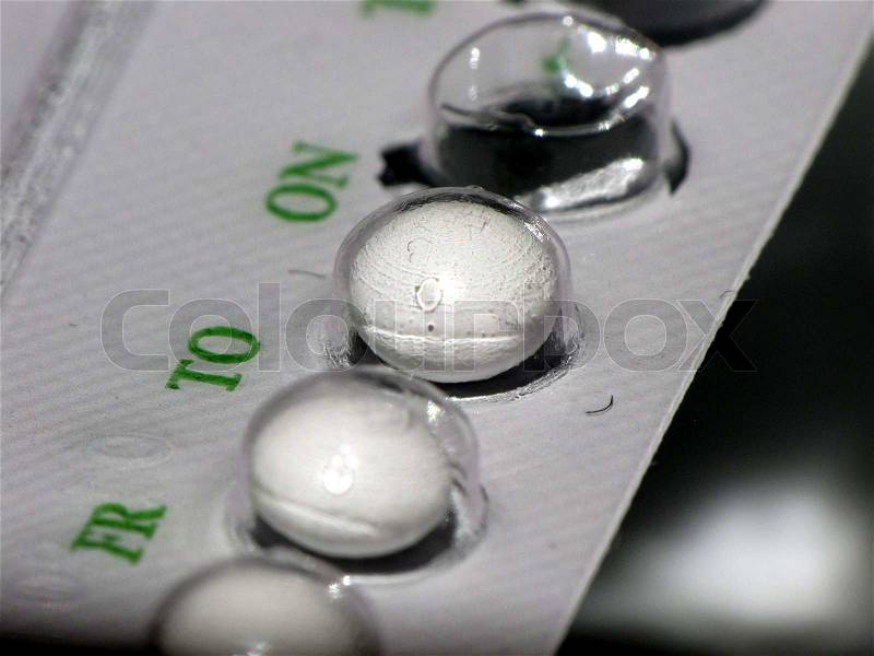 The pill Birth control pills, stock photo