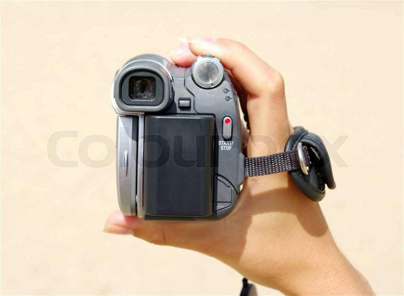 Video camera, stock photo