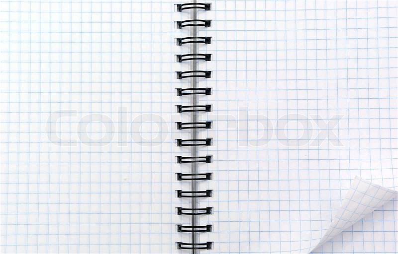 Texture of note pad, stock photo